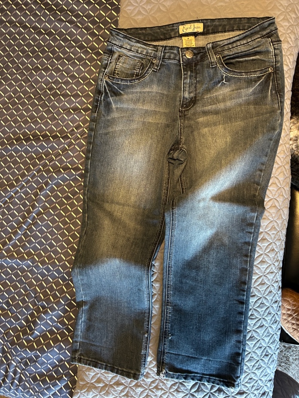 Earl Jeans Dark Indigo Blue Straight Leg Jeans
